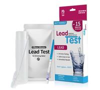 Set di test di piombo d'acqua - Kit di prova, tester a strati, analisi dell'acqua | Set di test portatili con una pipetta a goccia e strisce di prova per il controllo domestico
