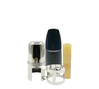 Set Di Teste Per Flauto Per Clarinetto Bass Drop B, Testa Per Flauto Per Clarinetto Grande, Tubo Nero, Pezzo Di Orologio In Metallo, Cappuccio Con Clip Fissa (Color : 4 pcs mouthpiece set)