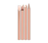 Set di teste per saldatori, 1/4 pezzi 30w 40w 60w testa di saldatura in rame non magnetico utilizzata for la saldatura di altoparlanti(K C D B,60W)