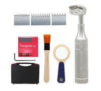 Set di tester di adesione manuale, tester di precisione per tagli trasversali con lente d'ingrandimento, lame, nastro adesivo e pennello 3 m, tracciatore per pellicole di vernice