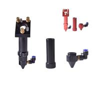 Set di testine laser CO2 con dispositivo di messa a fuoco e terzo supporto for specchio e ugello d'aria Getto laser CO2 for parti meccaniche di macchine laser