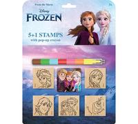 Set di timbri con pastello Frozen - Il Regno di Ghiaccio