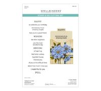 Set di timbri e fustelle trasparenti con scritta "Tabbed in & Out" della collezione The Tabbed Classics di Wendy Vecchi