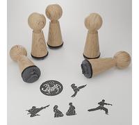 Set di timbri Karate - motivi magici per appassionati di arti marziali creativi | Eccezionale idea regalo e infinite possibilità di progettazione