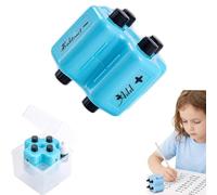 Set di Timbri Matematici 4 in 1 con Rotolo, Strumenti Pratici per Addizione, Sottrazione, Moltiplicazione e Divisione con Inchiostro, Timbro Digitale Didattico Riutilizzabile per Bambini