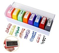 Set di Timbri per Insegnanti la Ricompensa,8 pezzi Timbri per la Ricompensa Cartoni Animati,Assortiti Tamponi in plastica per Insegnanti Maestra Motivazionale,Stampini Colorati