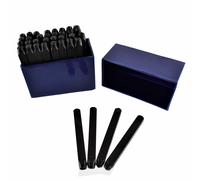 Set di timbri per lettere e numeri da 4 mm in metallo e legno timbri punzonat...