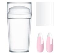 Set di timbri per manicure francese, in silicone, per manicure francese, kit professionale per nail art perfette, accessori per nail art fai da te, per French Smile Line