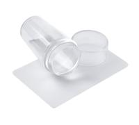 Set Di Timbri Per Nail Art, Timbro In Gelatina Trasparente, Resistente Con Raschietto Per Manicure, Principianti O Fai Da Te