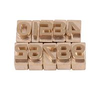Set di timbri professionali per numeri in pelle in ottone 0 9 Matrici per goffratura a caldo fai da te per lavorazione della pelle Design personalizzato personalizzato Strumenti