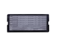 Set di tipi Shiny S-660 con lettere maiuscole e minuscole per set di timbri Shiny, 256 caratteri, altezza lettere 4 mm