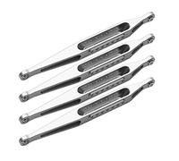 Set di tiranti in alluminio inferiore in alluminio Ricambi RC per LOSI 1/8 LMT 4WD Solid AXLE Monster Truck RTR LOS04022, Son-uva Digger LOS04021 T1 T2 RC Car, Argento