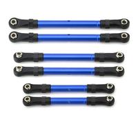 Set di tiranti in lega di alluminio per auto radiocomandate TRAXXAS Hoss/Slash/Rustler/Stampede 4WD RC Car (blu)