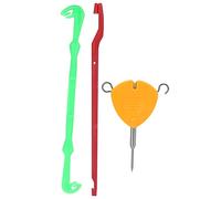 Set di titoli di Nodo ago per Pesca, Kit di Strumenti per Legare Un Gancio in Acciaio Inossidabile ABS con Accessori da 3 Pezzi per Le Piattaforme di Esca