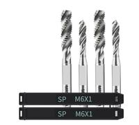 Set di tocchi di rubinetto, Maschi a spirale scanalati in acciaio al tungsteno legato M1-M16 Maschi for filettatura di viti meccaniche