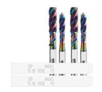 Set di tocchi di rubinetto, Maschio scanalato a spirale HSSE M1 - M24 Maschi for filettatura 1 pz.