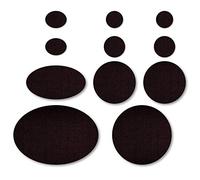 Set di toppe, kit di riparazione con patch, pronto soccorso per piumini (colore nero)