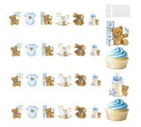 Set di Topper da Torte 24 Pezzi Stuzzichini Decorativi Cupcake da Festa | topper per torta di compleanno per la festa, il cupcake, le nozze, la laurea, shower, le ragazze, i ragazzi, e il biscotto