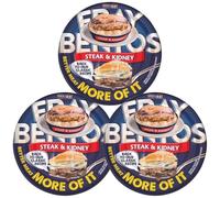 Set di torta di carne con bistecca e reni, 425 g (confezione da 3)