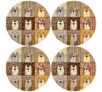 Set di Tovagliette Americane Bertoni 4 Pezzi Rotonde Diametro 33 cm