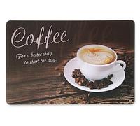 Set di Tovagliette Lavabili, Set da tavola Coffee Lettere Marrone 43 x 28 cm Kesper, Tovagliette Colazione