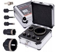 Set Di Trapani A Diamante Ø6-68mm Per Piastrelle Gres Marmo 6 Pezzi