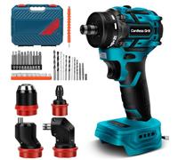 Set di trapano/avvitatore a batteria compatibile con Makita 18 V, con 4 supporti per trapano intercambiabili, compatto, strumento elettrico universale per spazi ristretti, per