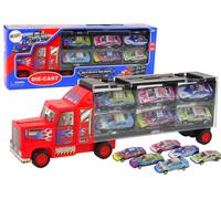 Set di trasporto camion e auto da corsa