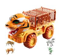 Set di trasporto di animali in prigione - Veicolo per trasporto di animali a trazione | Veicolo inerziale per, Gioco educativo per ragazzi e ragazze, Divertenti auto a tema zoo