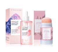 Set di Trattamento Viso Centella, Skincare Kit con 100ml Madagascar Centella Siero & 30g Centella Clay Stick Mask, Set Skin Care per Donna per Tutti i Tipi di Pelle