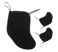 Set di Tre Cuscinetti per Mento Violino 4/4 in Cotone Nero | Supporto Stabile, Isola le Vibrazioni, Riduce la Tensione al Collo, per Lezioni e Performance, Elegante