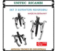 Set di tre estrattori reversibili per cuscinetti e boccole a due e tre bracci