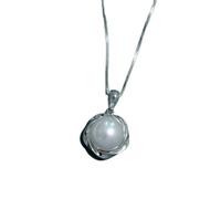 Set di Tre Pezzi di Perle Collana di Perle d'Acqua Dolce Naturali Orecchini Madre, Anello S925 per Fare Regali all'abito degli Anziani, 925, Rubinetti per la casa di Gioielli