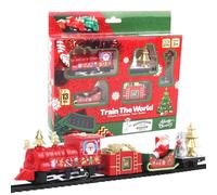 Set Di Treni Di Natale - Electric Holiday Railway Decoration | Giocattolo Locomotivo Festivo Classico Con Luci Suonano Fumo Per Bambini Adulti Familiari Sotto Decorazione Albero Per Feste Indoor Displ