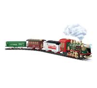 Set di treni di Natale Electric Retric Remote Control Train con luce e suono 3 regali di simulazione a carrello per bambini, nessuna batteria |.Set