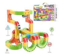 Set di treni magnetici motorizzati - Giocattolo da costruzione educativo per bambini, kit di binari e treni di grandi dimensioni, dispositivo di gioco creativo per costruzioni STEM | Compleanno al cop