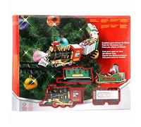 Set di Treni per Alberi di Natale con Luce e Suono e sospeso per Auto a Carbone per Auto per Decorazioni per Le Vacanze