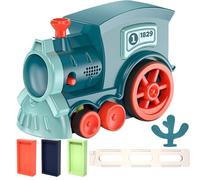 Set di treni per bambini | Gioco creativo automatico impilabile | Treno giocattolo con luce e musica | Per ragazze dai 3 ai 12 anni, per pavimento, Natale e compleanno