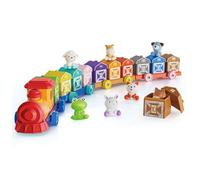 Set di treni per bambini piccoli, attività di conteggio, abbinamento e ordinamento, giocattolo per trenini per bambini piccoli con animali da fattoria, marionette da dito, giocattoli Montessori p