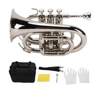 Set di Trombe BB Standard, Mini Tromba con Custodia, Portavoce, Ideale per L'apprendimento per Principianti, Esami di Laurea degli Studenti, Golden