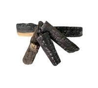 Set di tronchi per camini a gas di grandi dimensioni, in legno di ceramica, da utilizzare in interni, inserti a gas, ventilati, camini elettrici o esterni e pozzi del fuoco(4 pezzi)