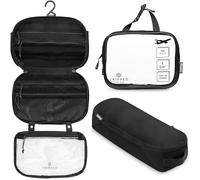 Set di trousse da toilette: borsa da toilette da viaggio da appendere + 311 TSA Cosmetic Liquid Bag + custodia organizer per accessori ultraleggera