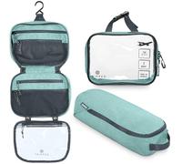 Set di trousse da toilette: borsa da toilette da viaggio da appendere + 311 TSA Cosmetic Liquid Bag + custodia organizer per accessori ultraleggera