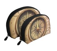Set di trousse da viaggio con coniglietto pasquale, portatile, con cerniera e scomparti interni, Legge della Navigazione Bussola, Taglia unica