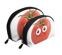 Set di trousse da viaggio con motivo floreale primaverile giapponese, con cerniera e scomparti interni, I Love You From My Head Pomodori, Taglia unica