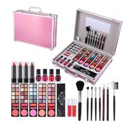Set di trucchi da donna, con ombretto, lucidalabbra, pennelli da trucco, cosmetici, impermeabili, portatili, kit per viaggi, matrimoni, palcoscenici, danza, servizi fotografici