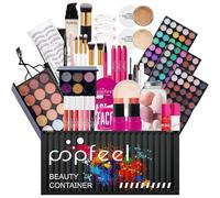 Set di Trucchi Donna, FantasyDay Kit Trucco Make Up Completo Cosmetico Starter Kit Adventskalender 2025 Xmas Makeup Gift Set con Correttore Rossetti Lucidalabbra Palette Ombretti Mascara Trousse Fard