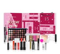 Set di Trucchi, FantasyDay Kit di Bellezza Cosmetici Kit per Occhi, Viso e Labbra - Natale Regalo Xmas Makeup Gift Set con Correttore, Rossetti, Lucidalabbra, Palette Ombretti, Mascara, Trousse, Fard