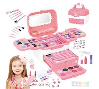 - Set di trucchi per bambini | Gioco di vestire principesse lavabile | Set trucco per lui, bambini, principessa, bambina, gioca trucco, set di trucco di compleanno con specchi per 3-12 anni