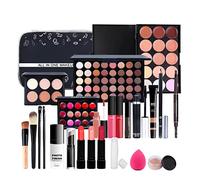 Set di Trucco da 24 Pezzi per Ragazze Adolescenti e Donne, Kit di Cosmetici Tutto in uno per Principianti, Include Fondotinta in Polvere, Matita per Sopracciglia, Ombretto,